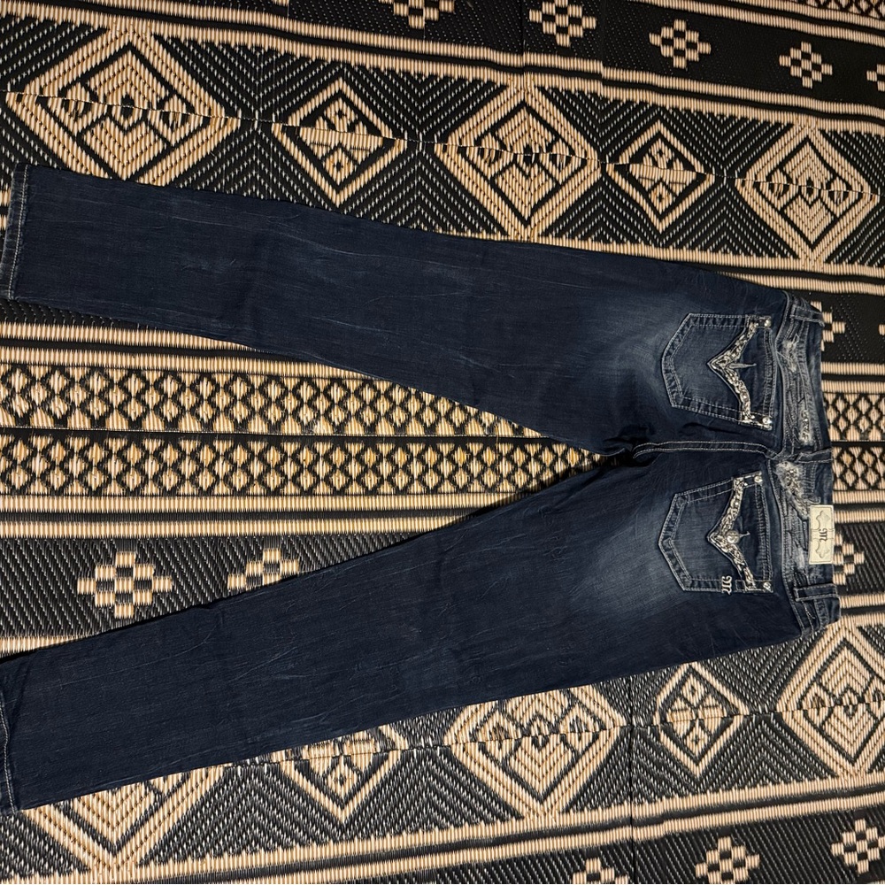 Miss me jeans size 33 inseam 33 great look feel and design - Picture 2 of 4